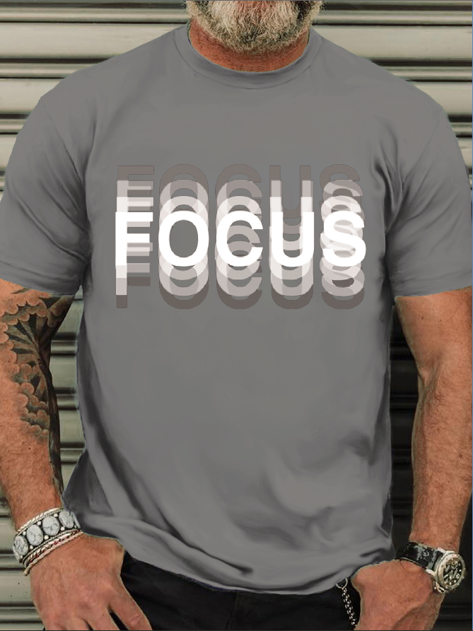 Men's Cotton Focus Casual T-Shirt