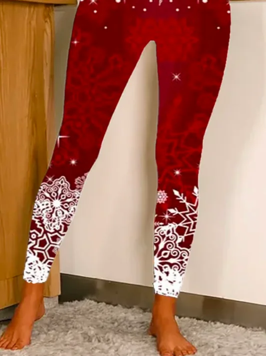 Jersey Casual Christmas Legging