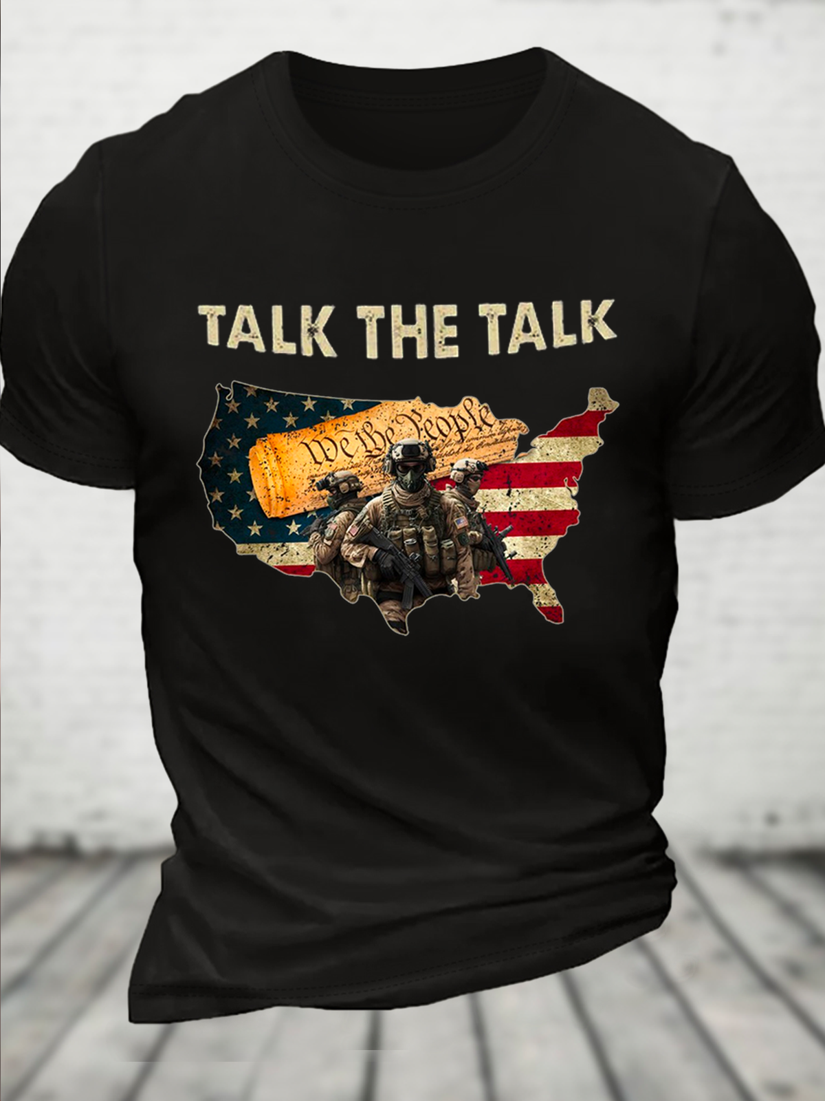 Cotton Take The Take Casual Text Letters T-Shirt