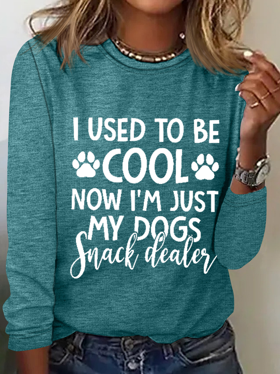 I Used To Be Cool Now I'm Just My Dogs Snack Dealer Dog Casual Shirt
