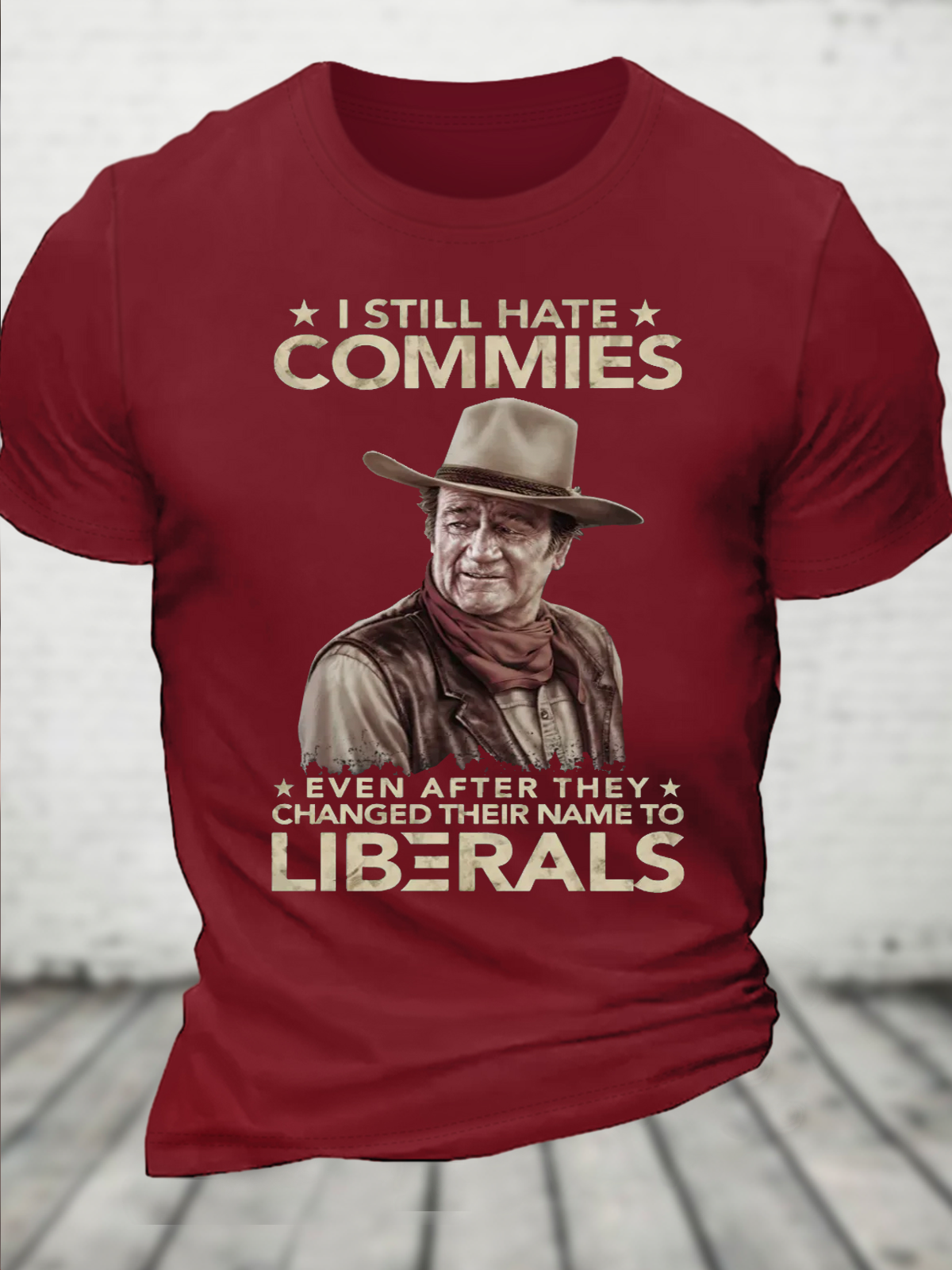 Cotton I Still Hate Commies Crew Neck Casual T-Shirt