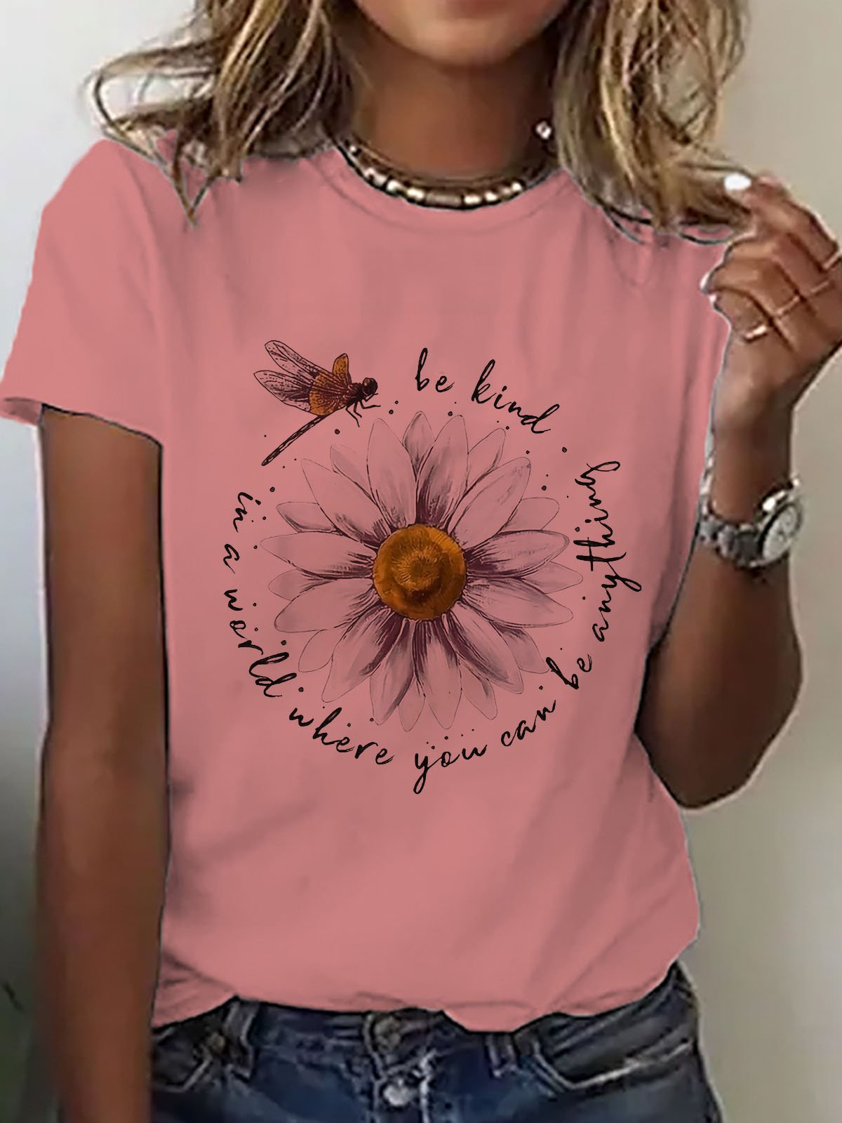 Casual Cotton Daisy T-Shirt