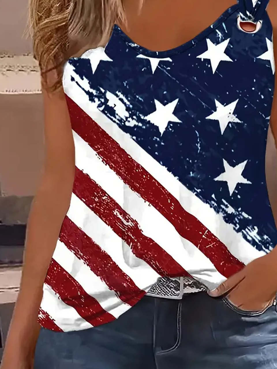 Independence Day Casual Tank Top