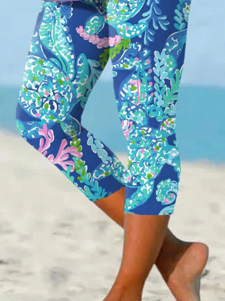 Plants Tight Casual Leggings Beach & Vacay