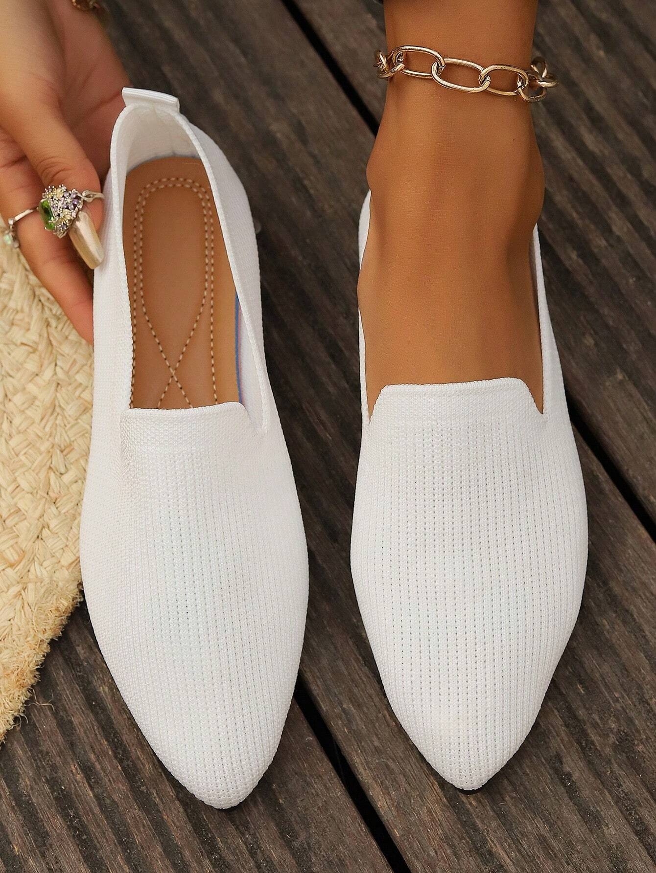 Plain Casual All Season Shallow Shoes