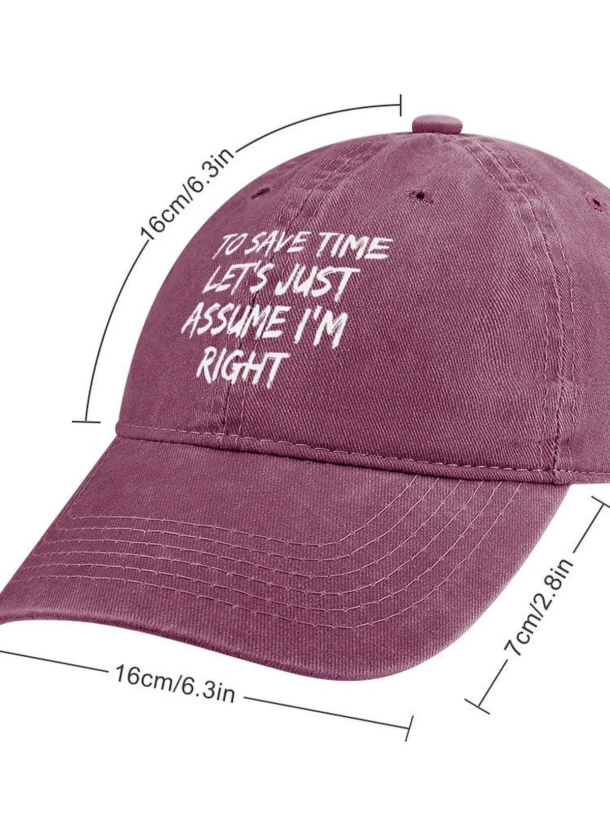 To Save Time Let's Just Assume I'm Right Hat