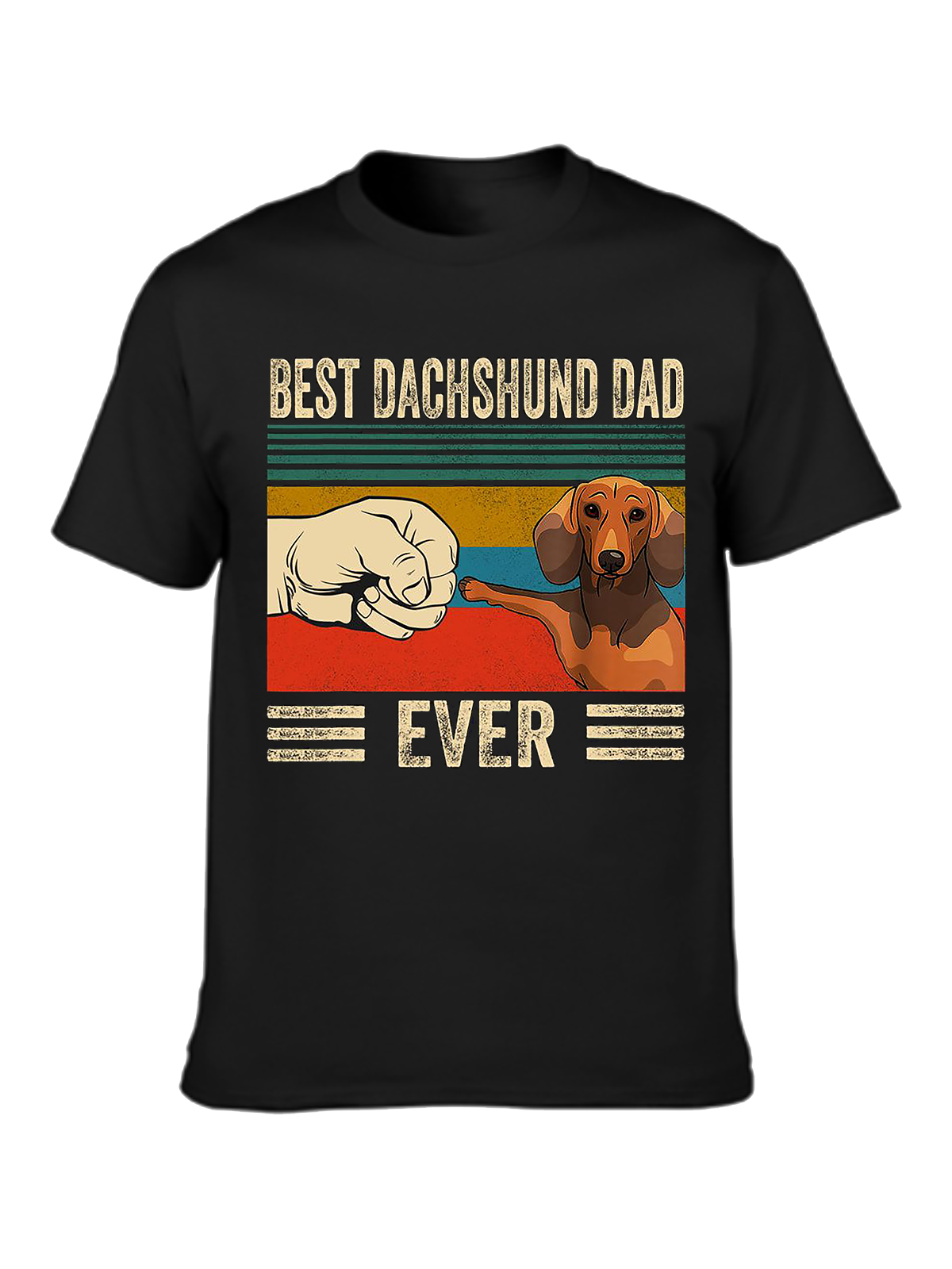 Best Dachshund Dad Ever Crew Neck T-shirt