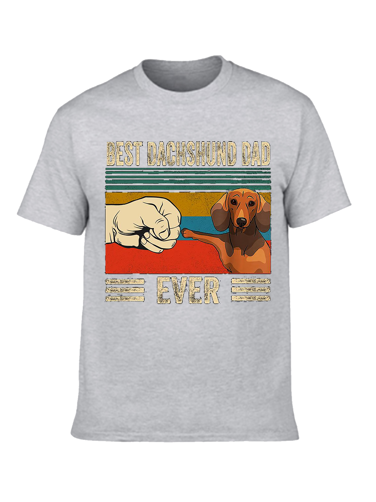 Best Dachshund Dad Ever Crew Neck T-shirt