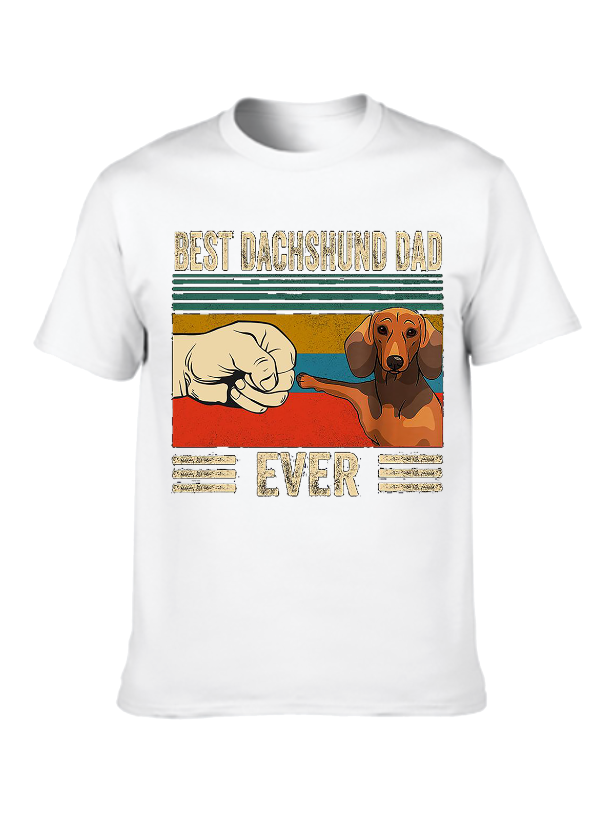 Best Dachshund Dad Ever Crew Neck T-shirt