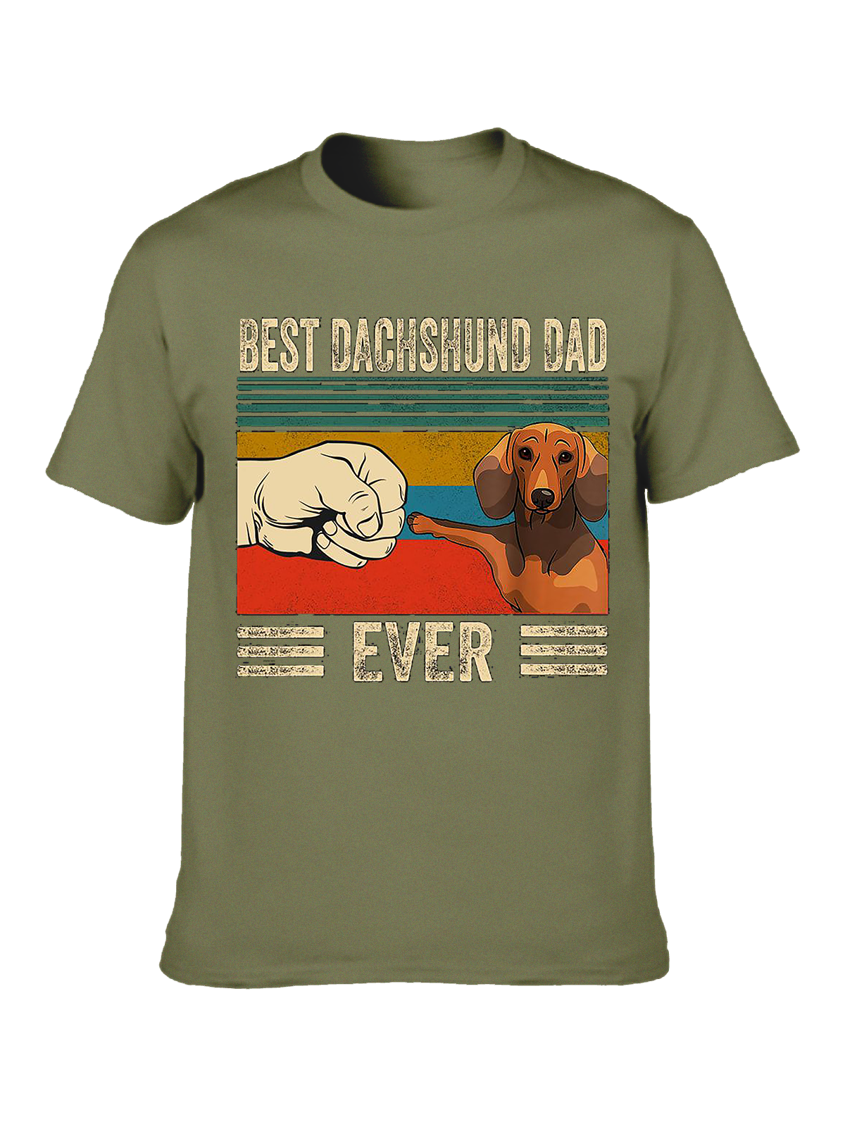 Best Dachshund Dad Ever Crew Neck T-shirt