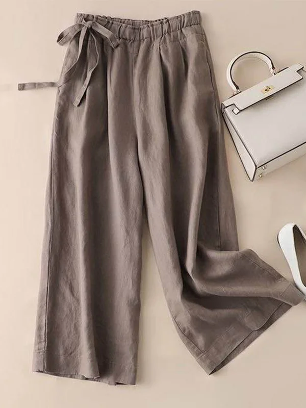 Casual Loose Plain Pants