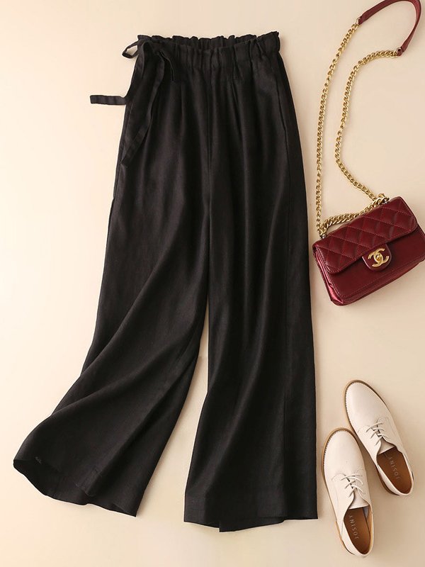 Casual Loose Plain Pants