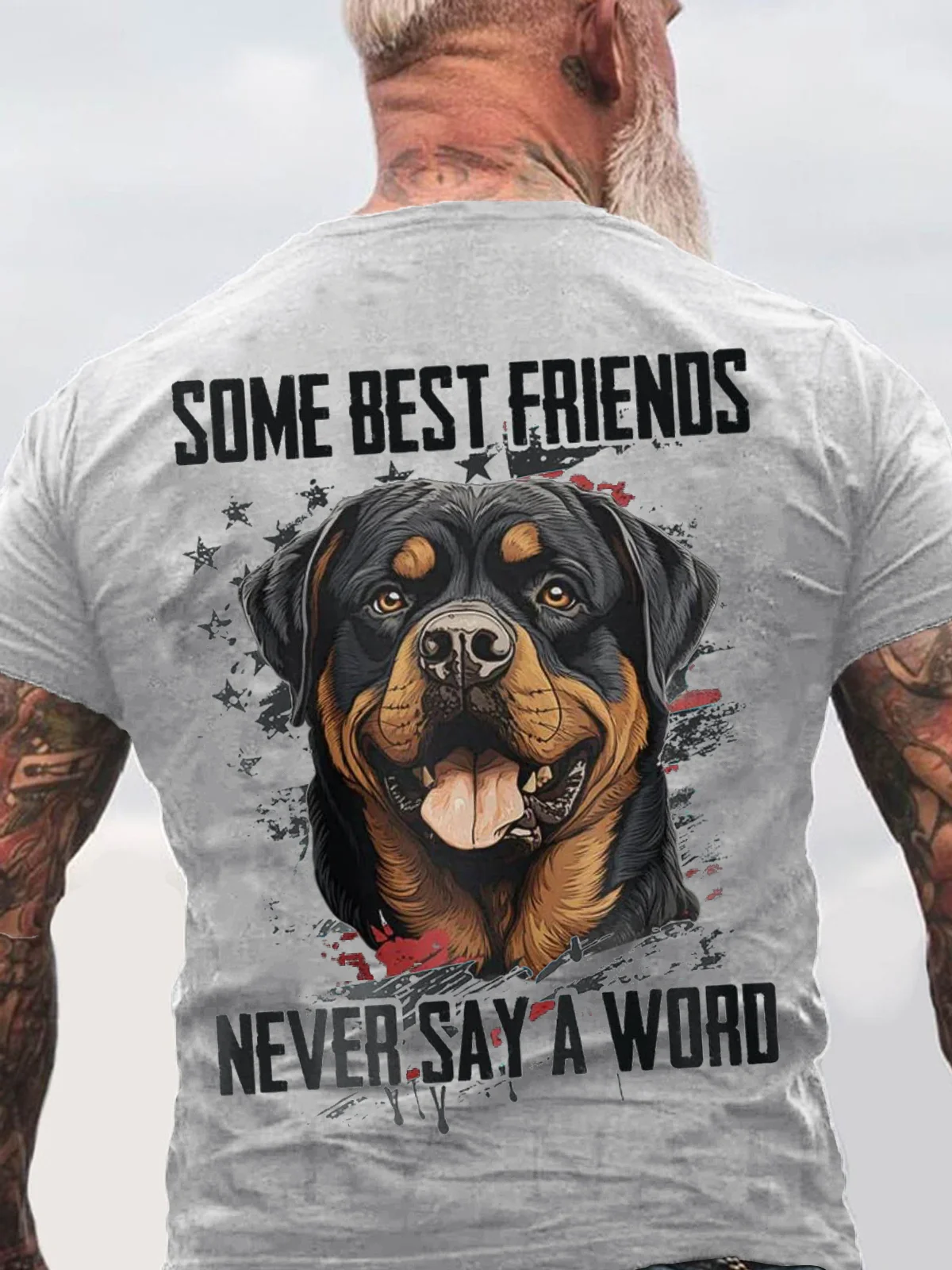 Some Best Friends Never Say A Word ROTTWEILER Cotton T-shirt