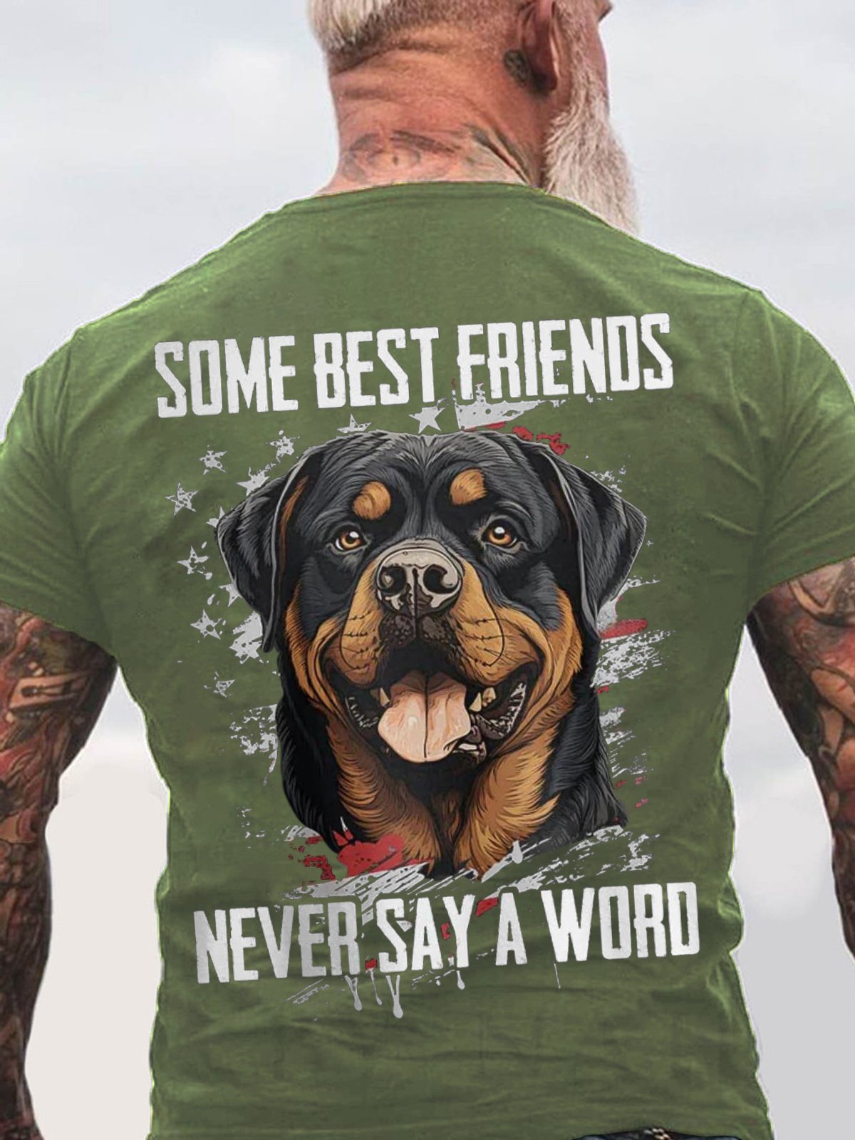 Some Best Friends Never Say A Word ROTTWEILER Cotton T-shirt