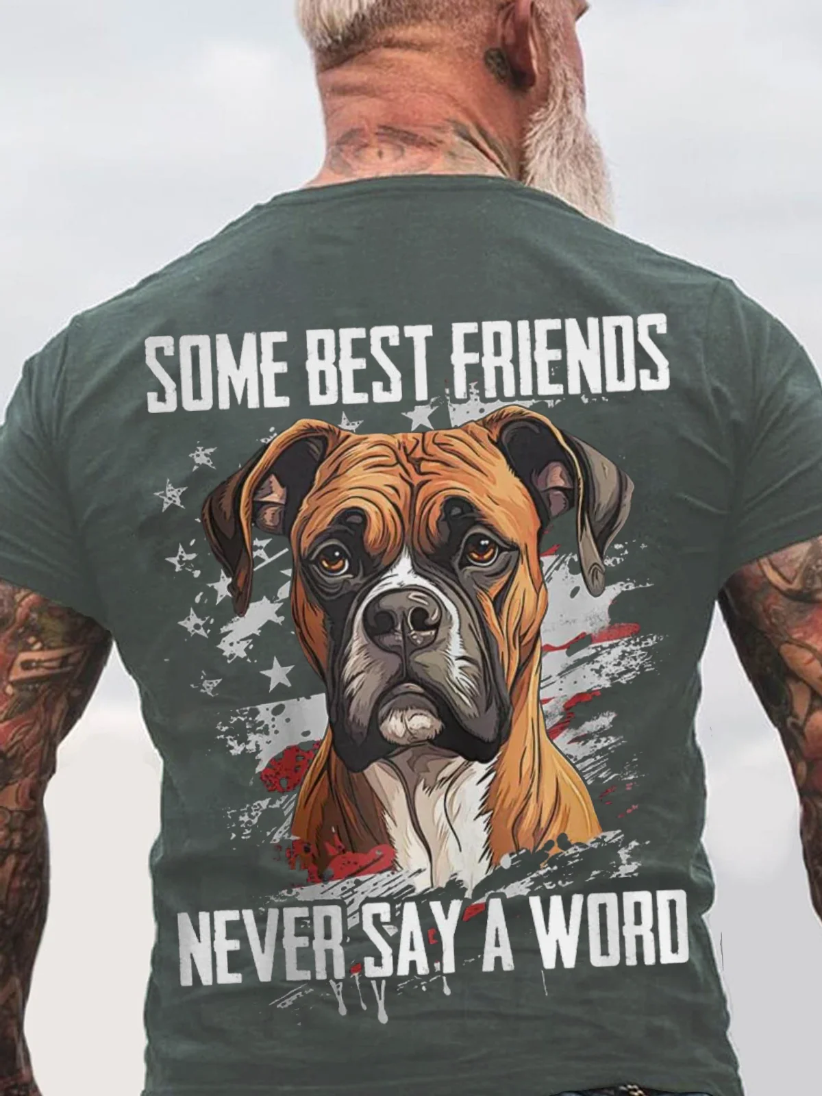 Some Best Friends Never Say A Word BOXER Cotton T-shirt