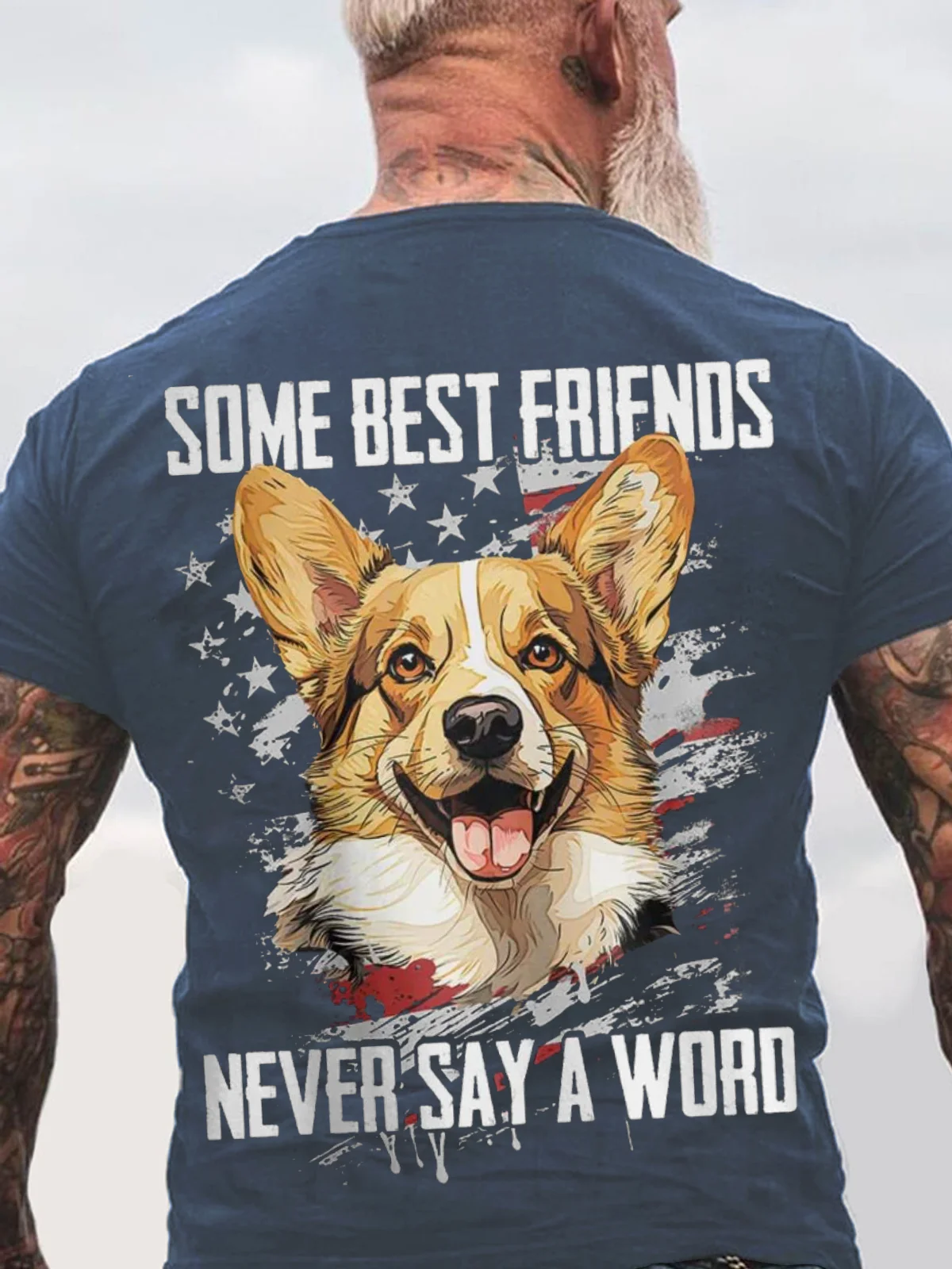 Some Best Friends Never Say A Word CORGI Cotton T-shirt