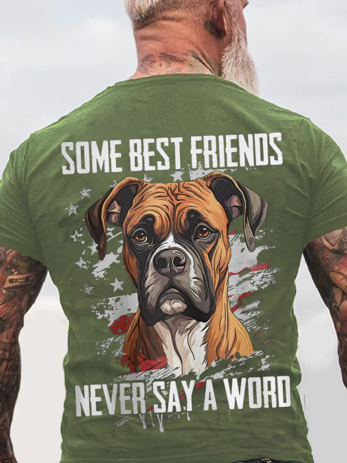 Some Best Friends Never Say A Word BOXER Cotton T-shirt