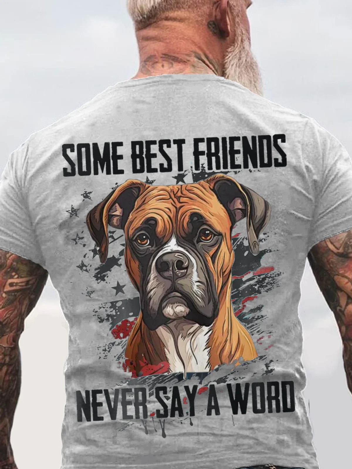 Some Best Friends Never Say A Word BOXER Cotton T-shirt