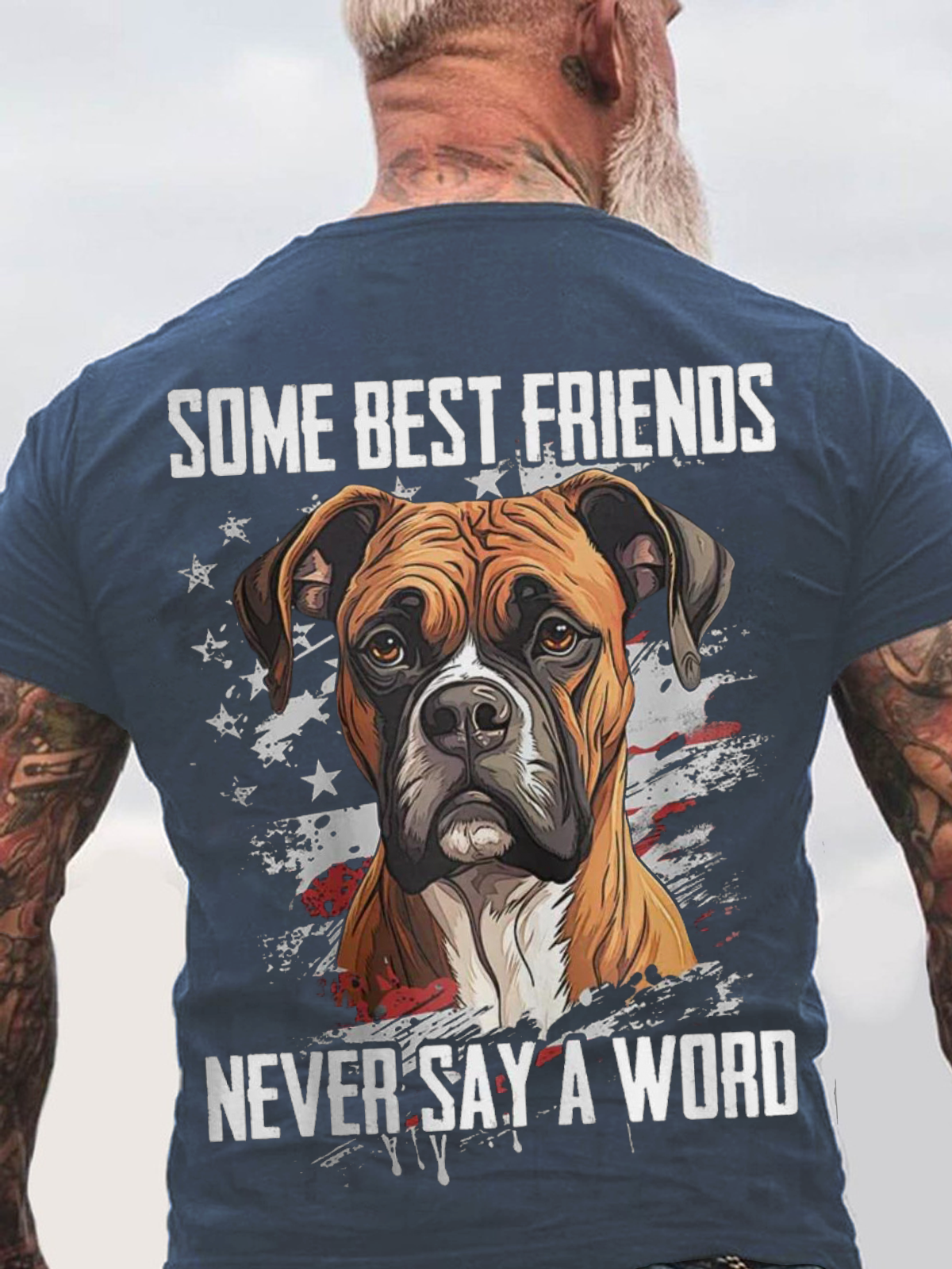 Some Best Friends Never Say A Word BOXER Cotton T-shirt