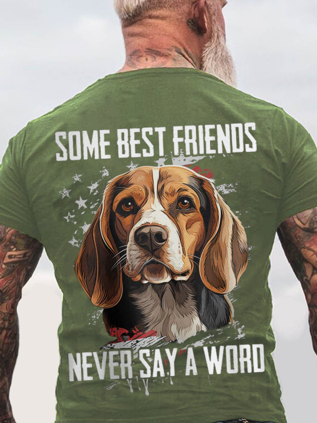 Some Best Friends Never Say A Word BEST FRIEND BEAGLE Cotton T-shirt