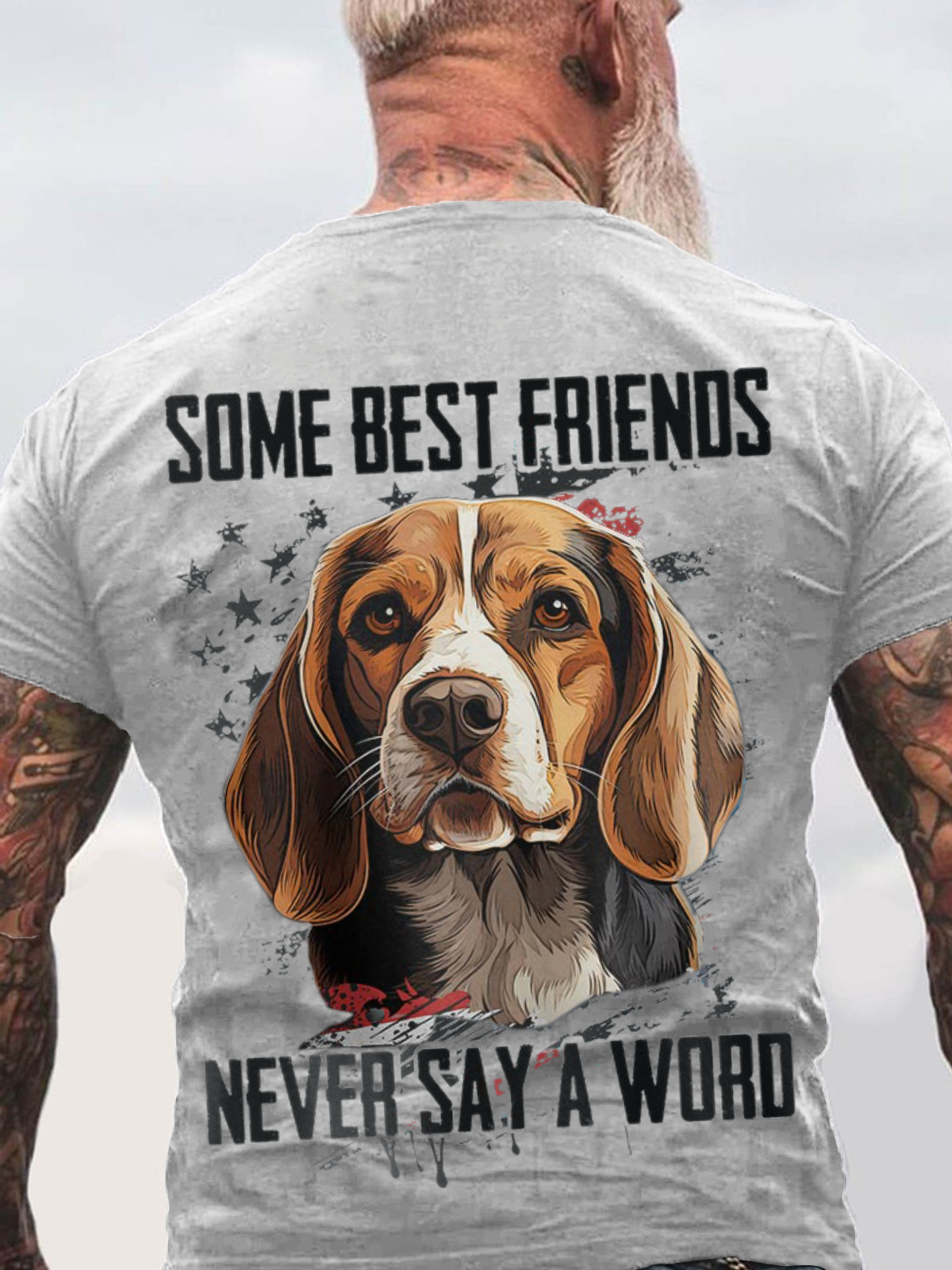 Some Best Friends Never Say A Word BEST FRIEND BEAGLE Cotton T-shirt