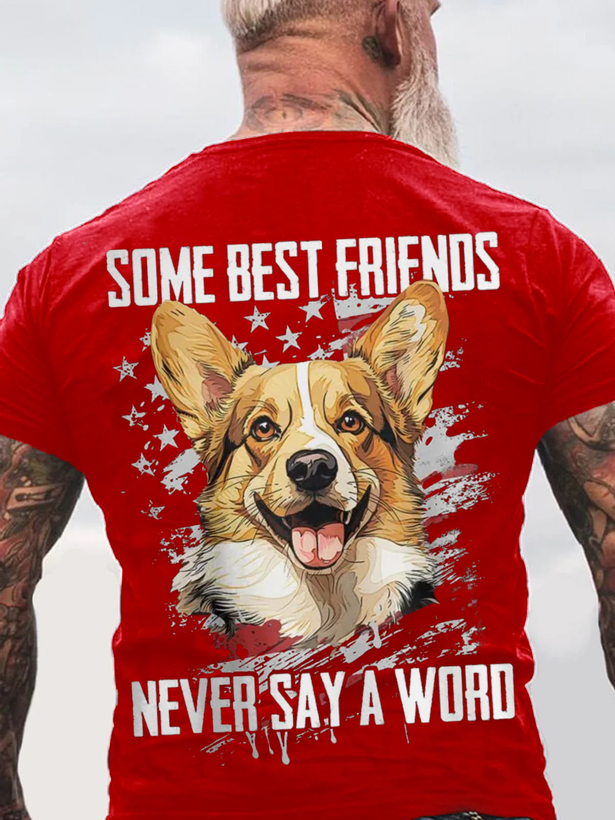 Some Best Friends Never Say A Word CORGI Cotton T-shirt