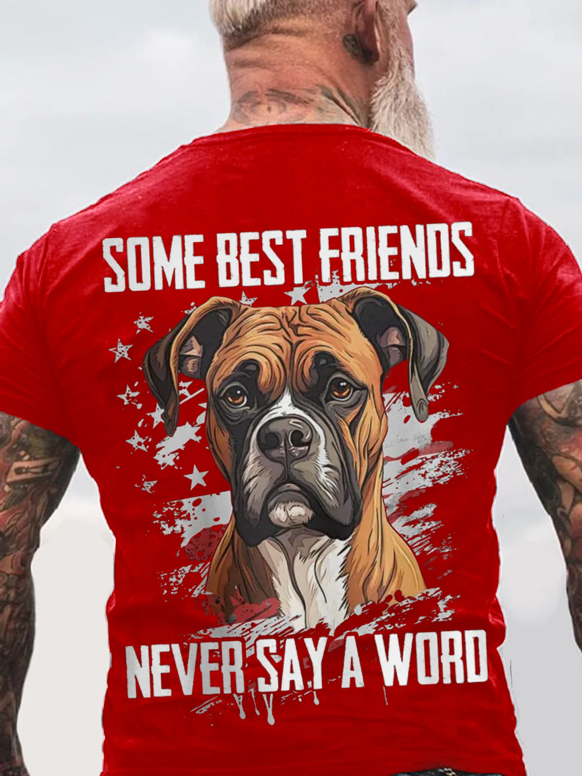 Some Best Friends Never Say A Word BOXER Cotton T-shirt