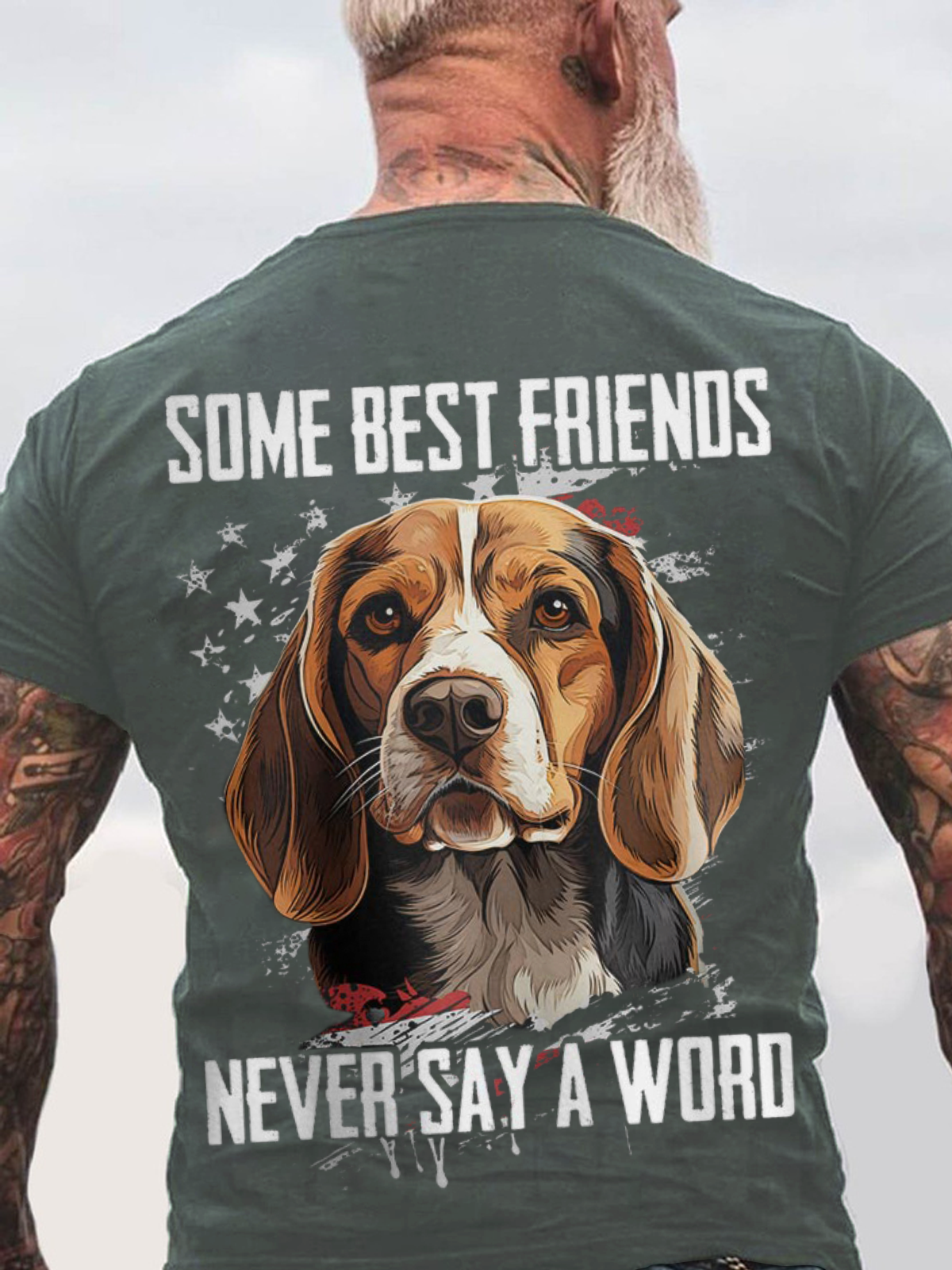 Some Best Friends Never Say A Word BEST FRIEND BEAGLE Cotton T-shirt