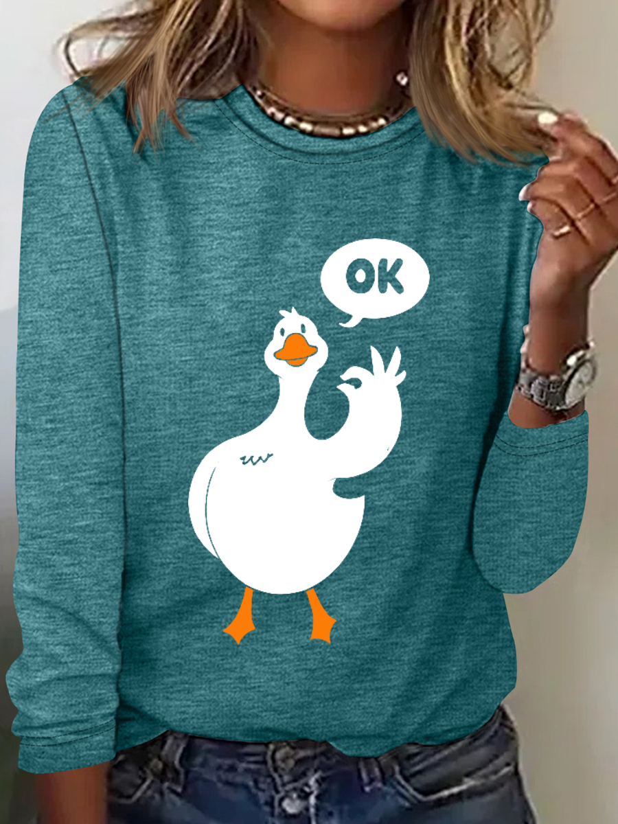 Ok Duck Long Sleeve Shirt