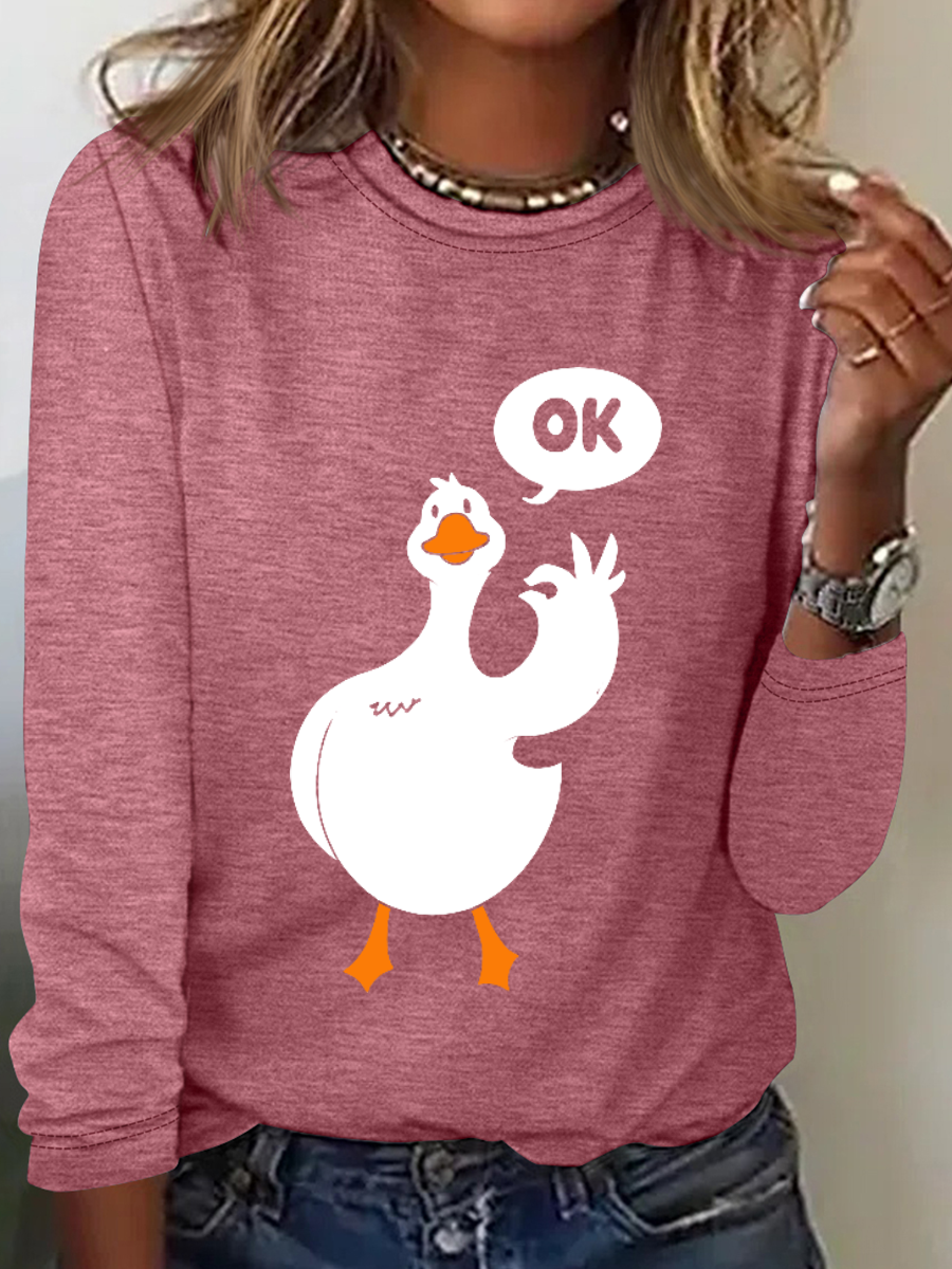 Ok Duck Long Sleeve Shirt