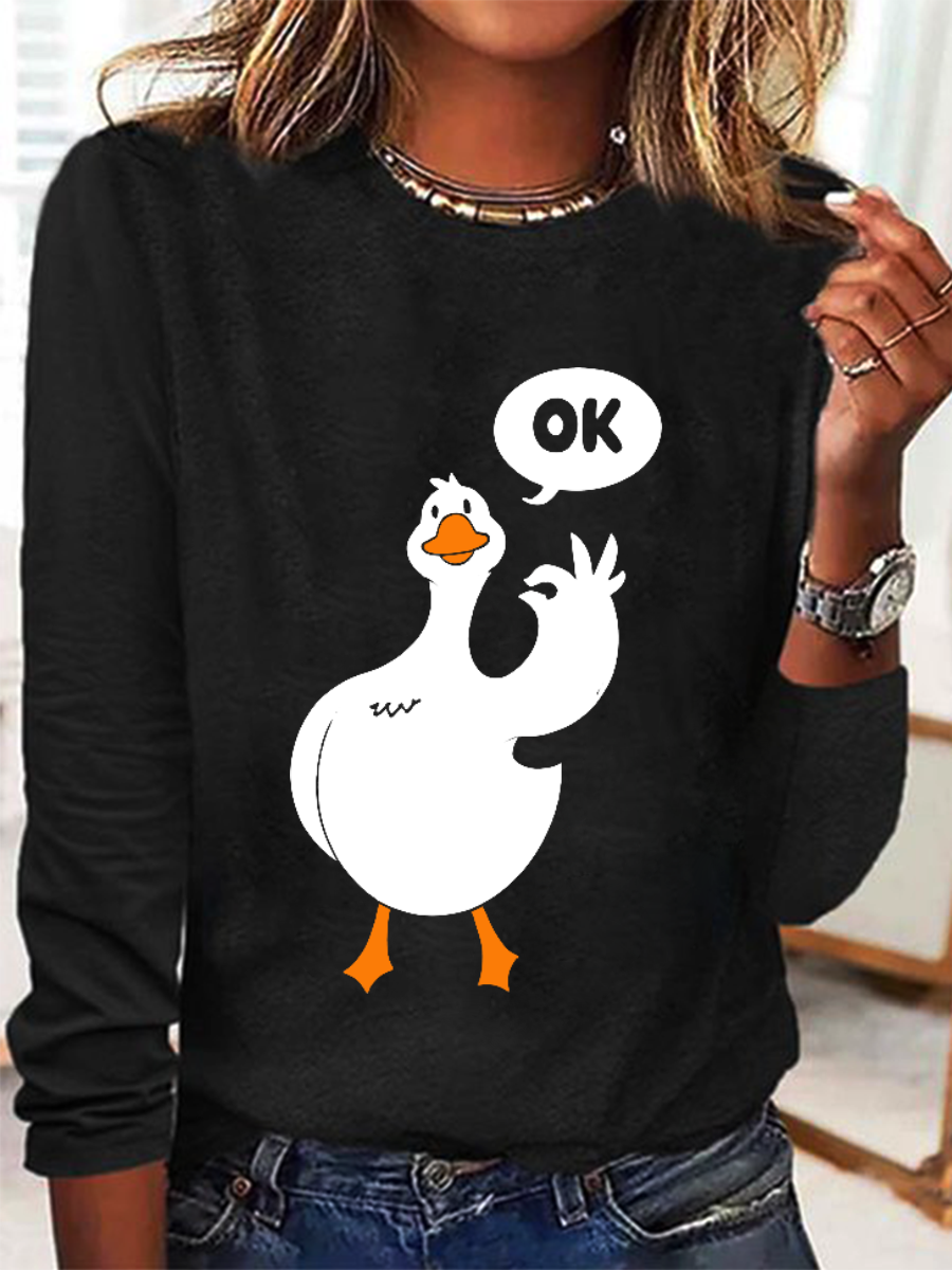 Ok Duck Long Sleeve Shirt