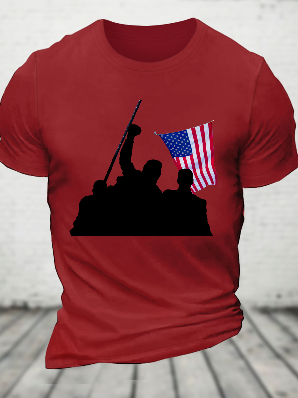 Men's Trump Fight Flag Fight Cotton T-shirt