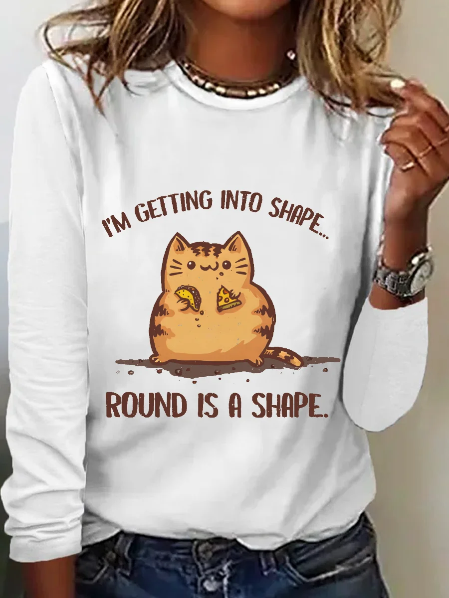 I'm Getting Into Sampe Round Is A Shape. Long Sleeve Shirt