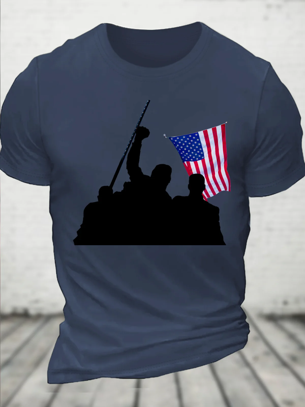 Men's Trump Fight Flag Fight Cotton T-shirt