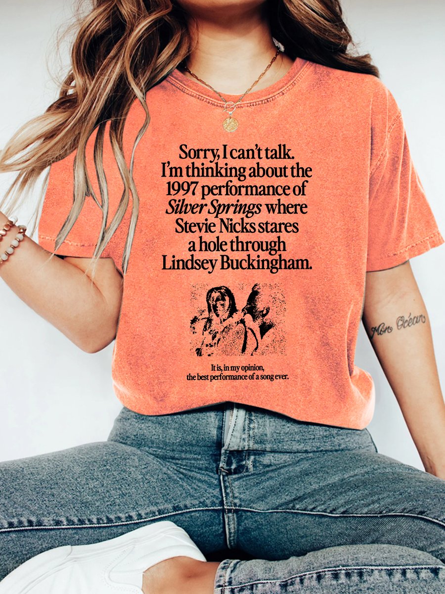 Sorry，I can't Talk Vintage Distressed Shirt