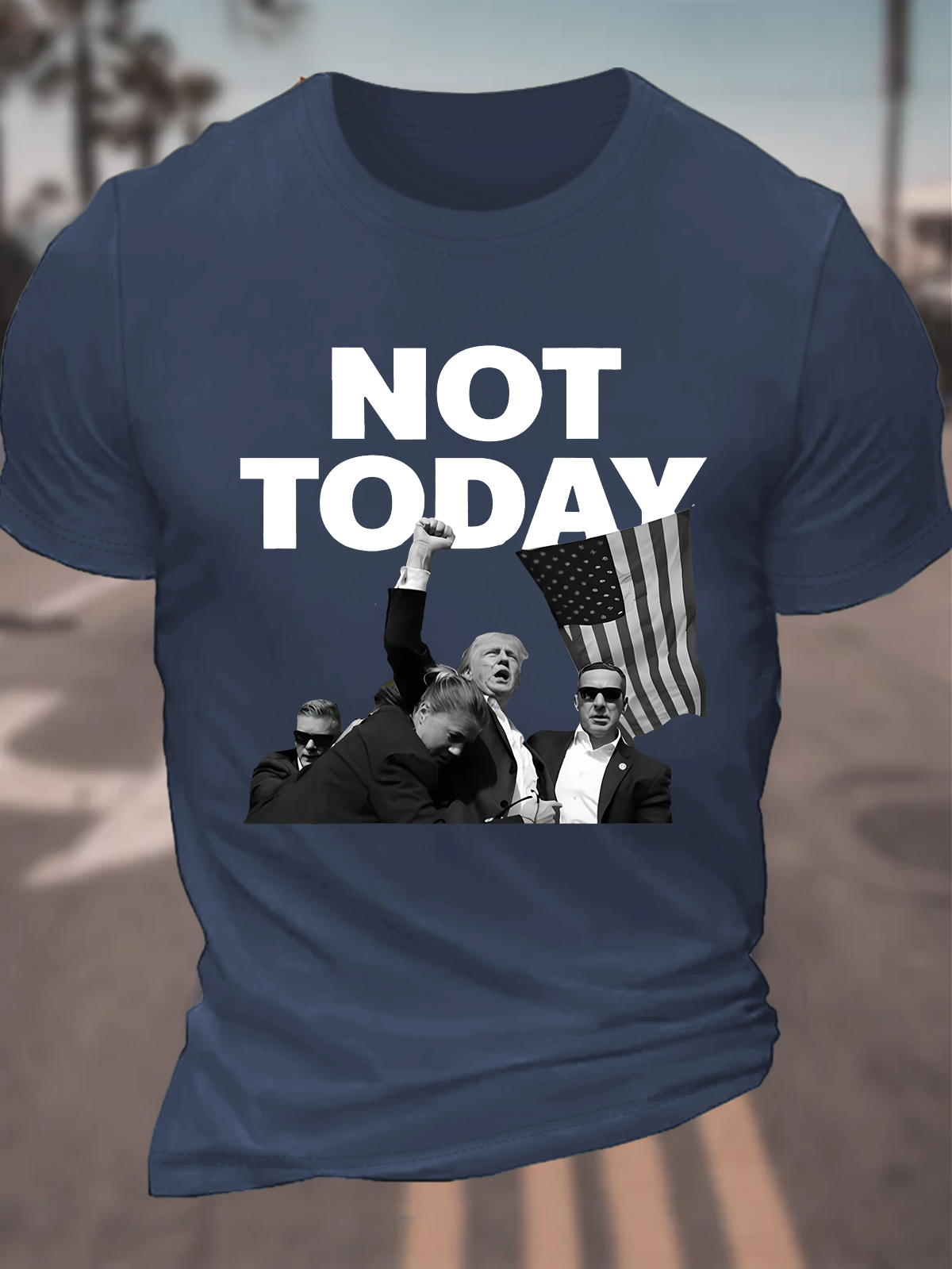 Not Today Premium Trump Cotton T-shirt