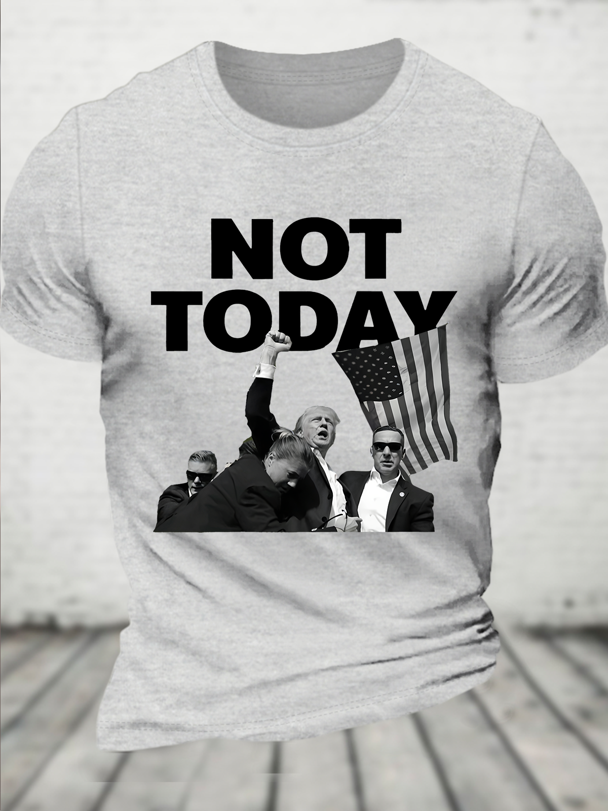 Not Today Premium Trump Cotton T-shirt