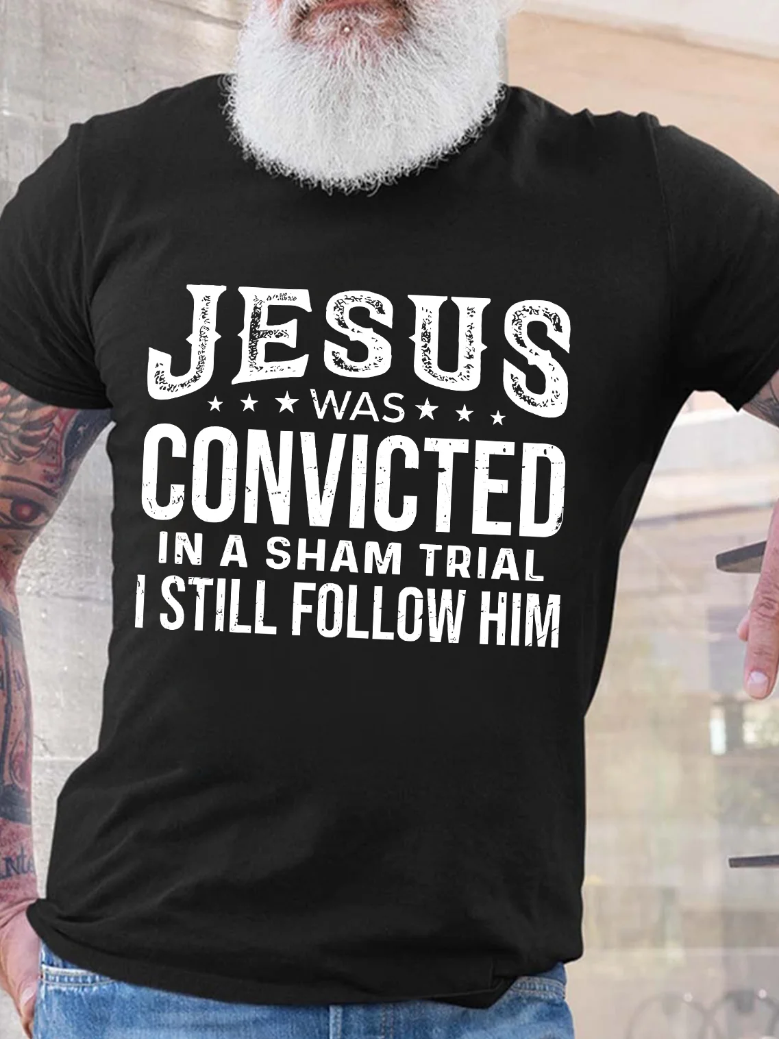 Jesus I Still Follow Him Cotton T-shirt