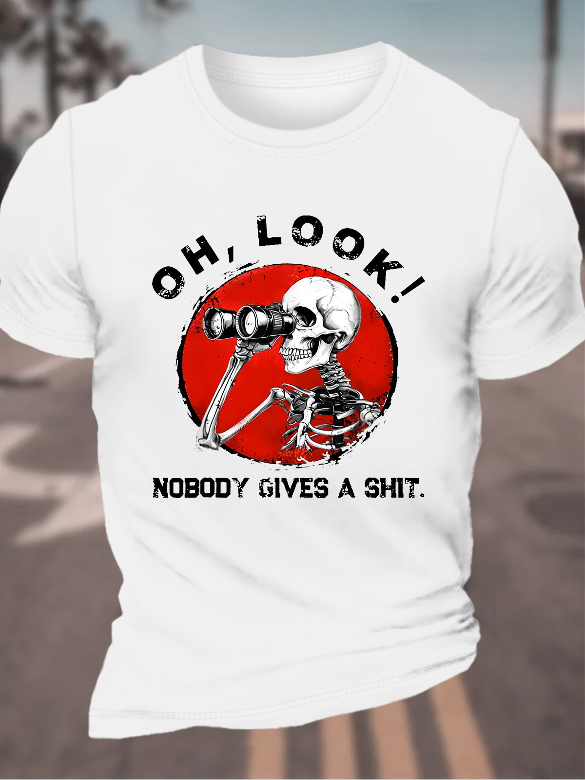 Oh ,Look Nobody Gives A Shit Men's Cotton T-Shirt