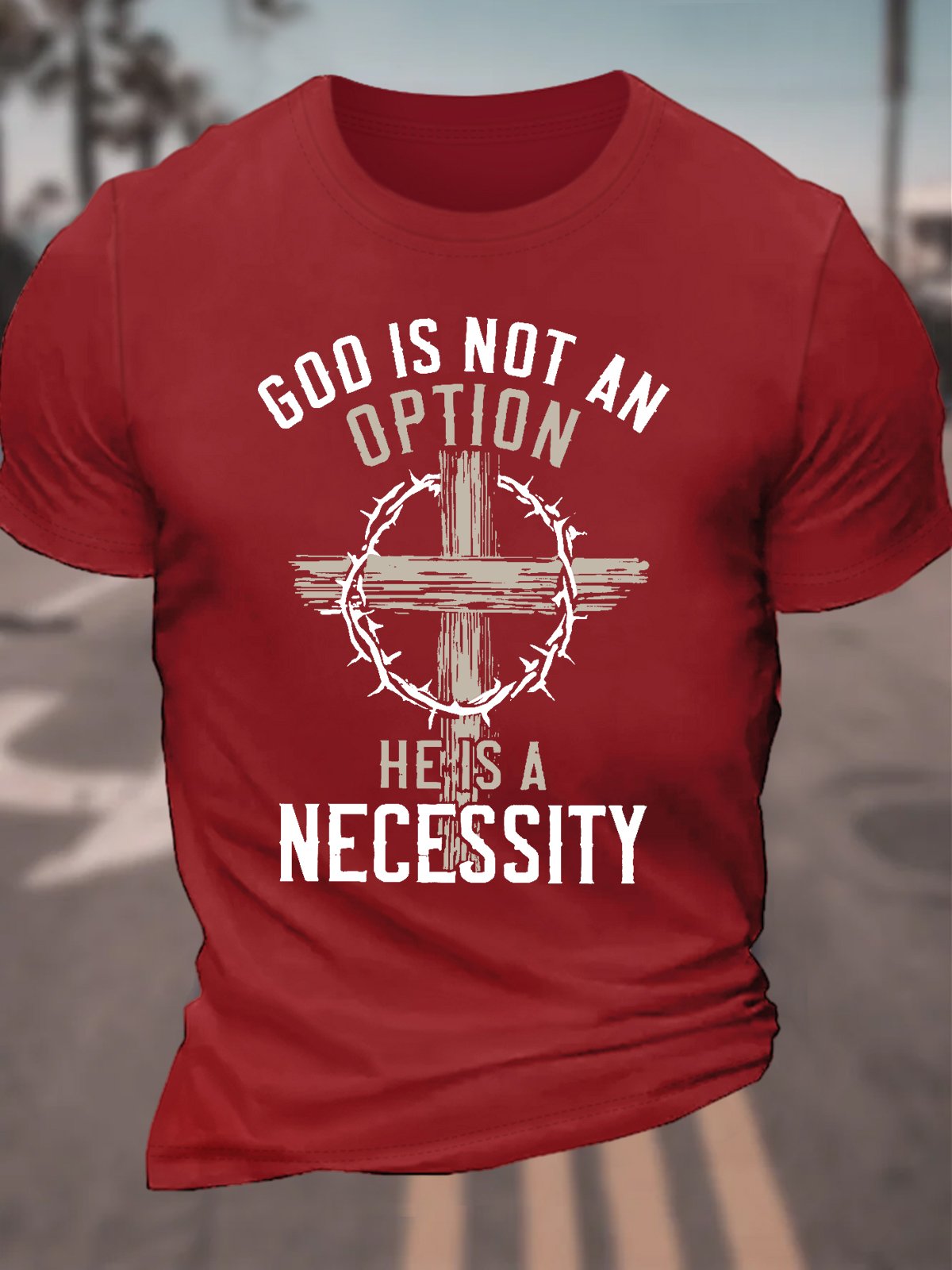 God Is Not An Option Men's Cotton T-Shirt