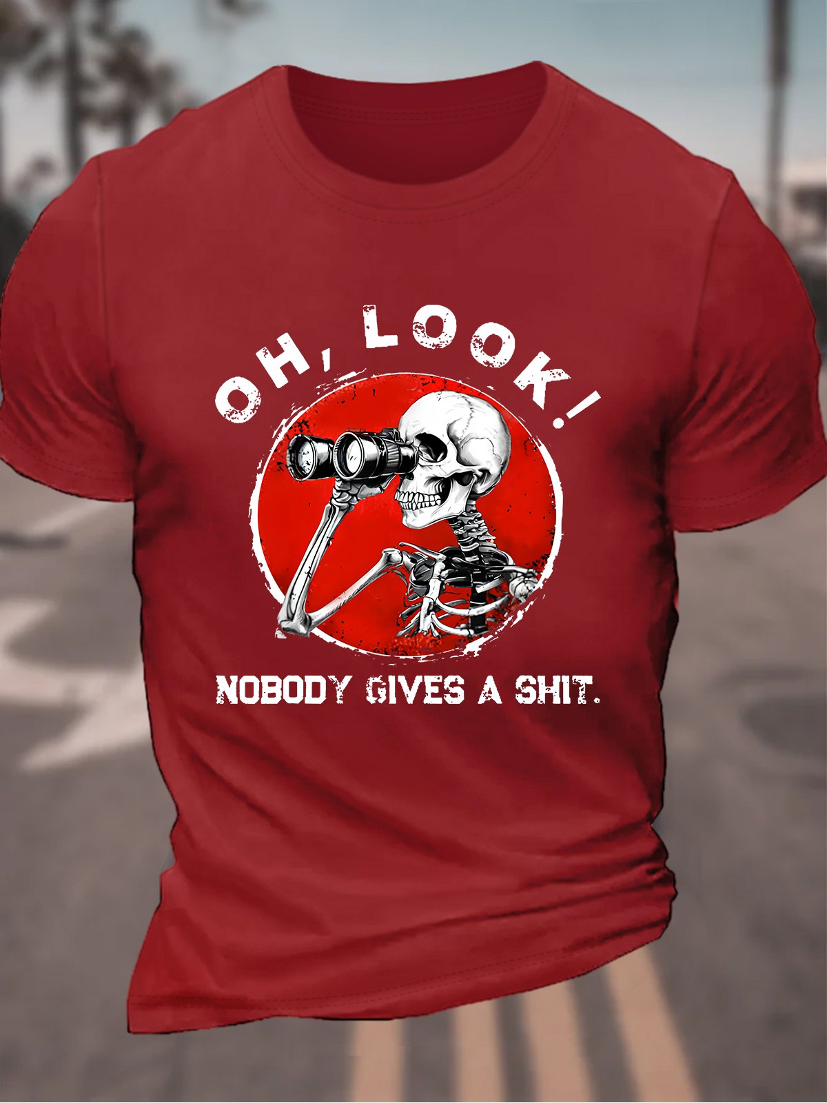 Oh ,Look Nobody Gives A Shit Men's Cotton T-Shirt