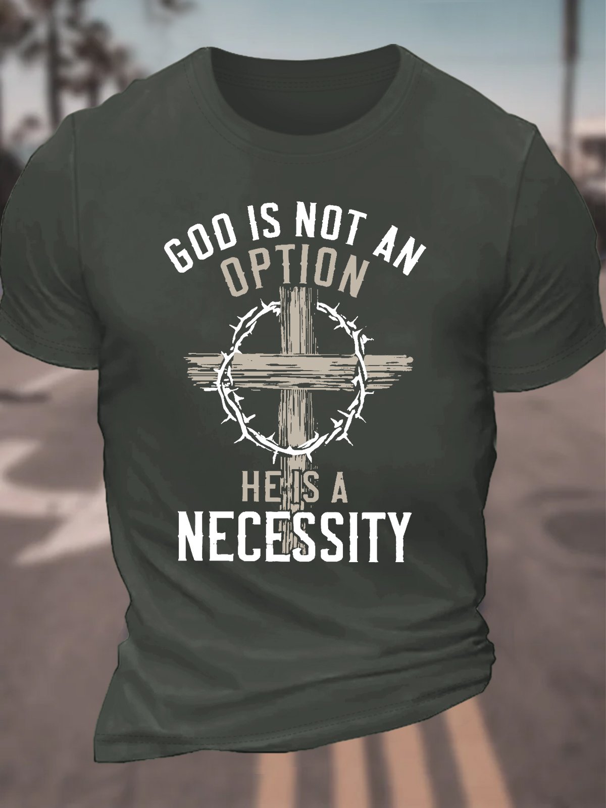 God Is Not An Option Men's Cotton T-Shirt