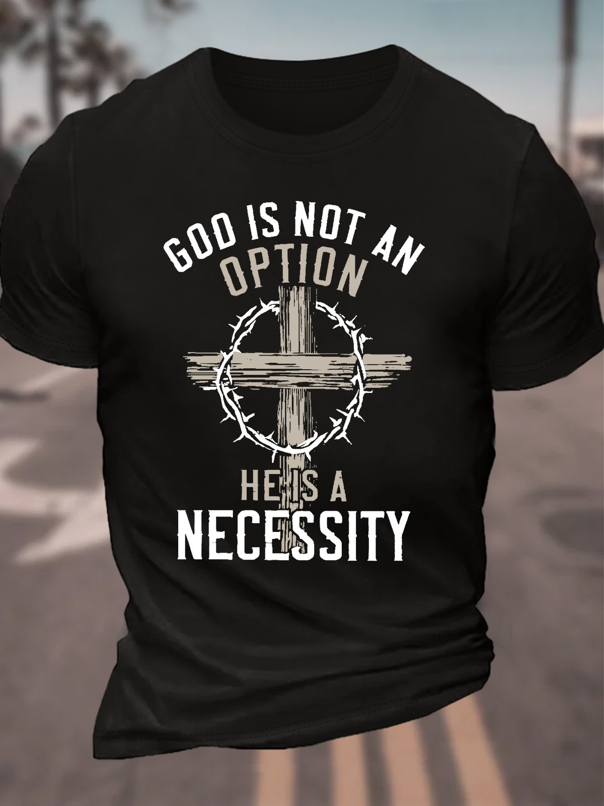 God Is Not An Option Men's Cotton T-Shirt