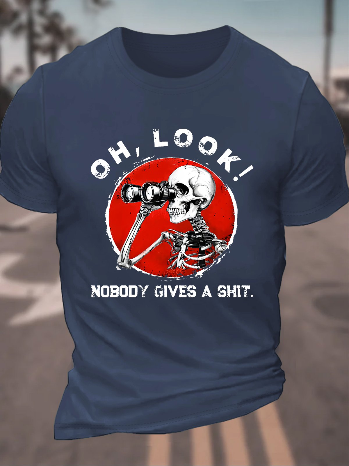 Oh ,Look Nobody Gives A Shit Men's Cotton T-Shirt