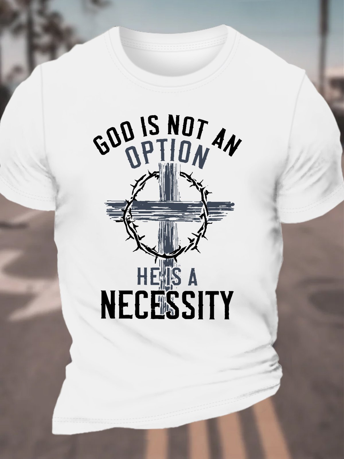 God Is Not An Option Men's Cotton T-Shirt