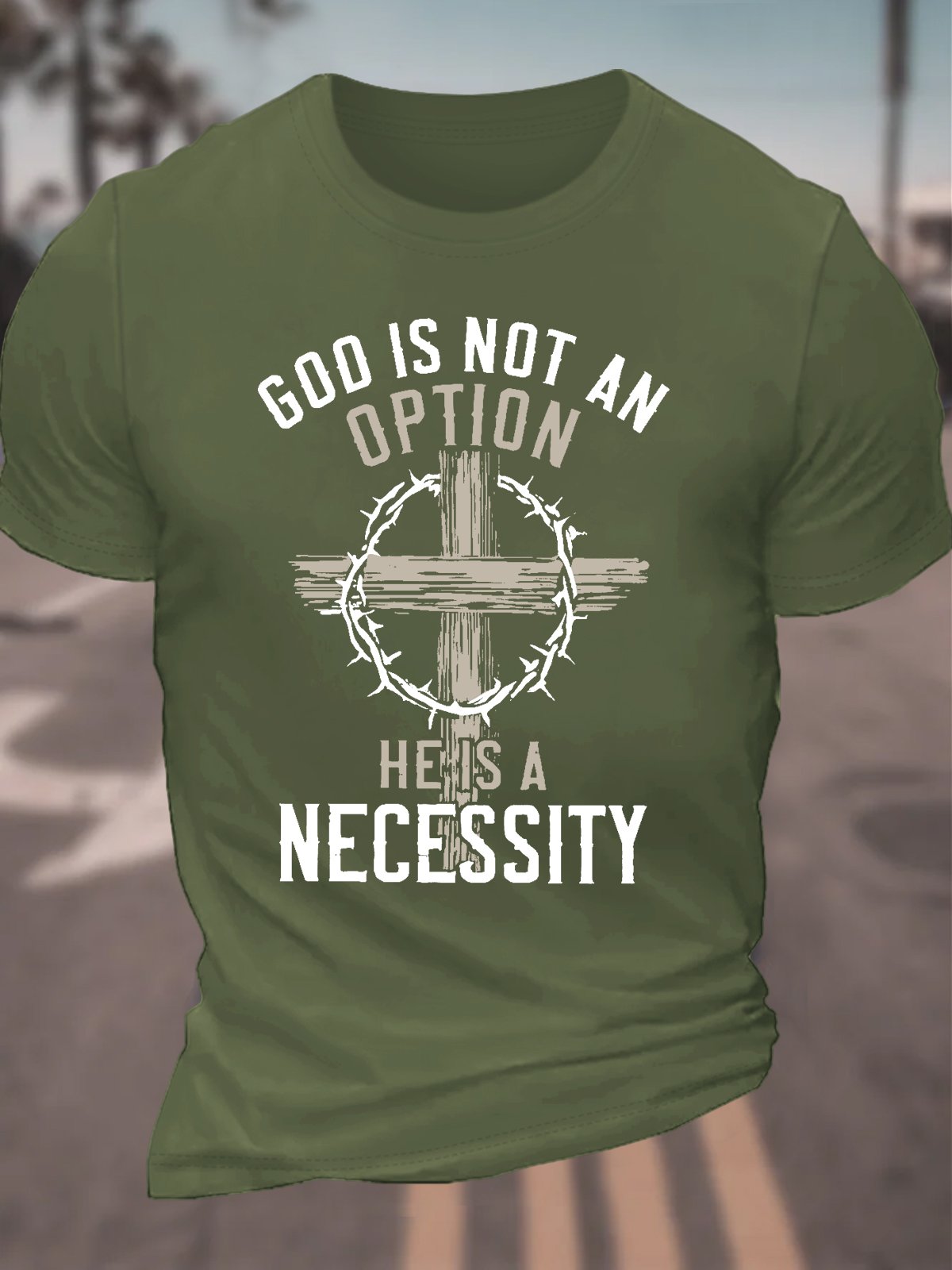 God Is Not An Option Men's Cotton T-Shirt