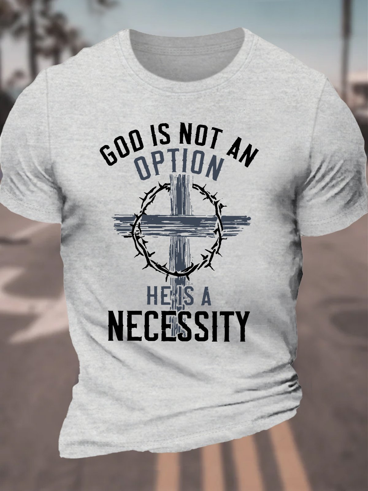 God Is Not An Option Men's Cotton T-Shirt