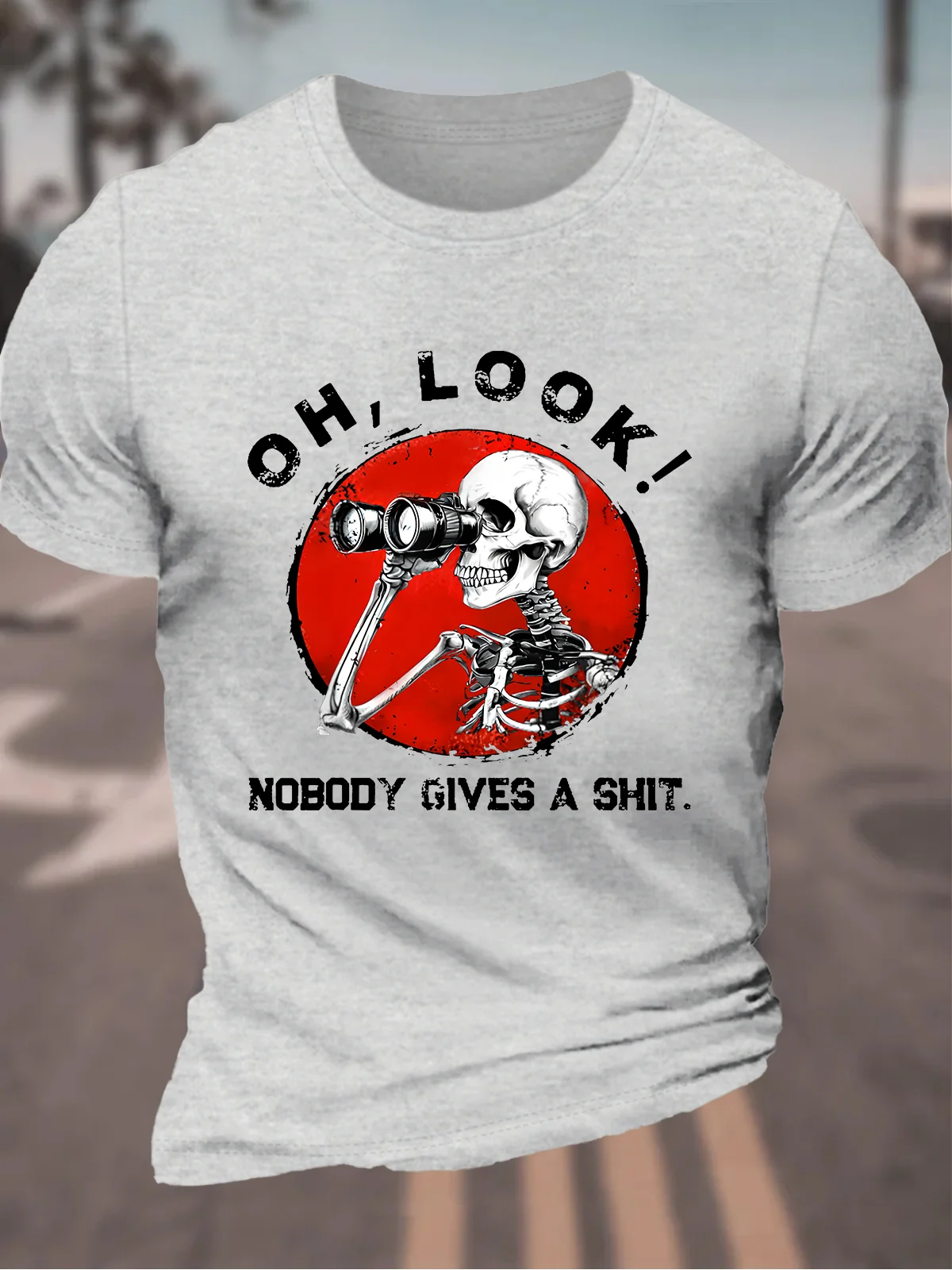 Oh ,Look Nobody Gives A Shit Men's Cotton T-Shirt