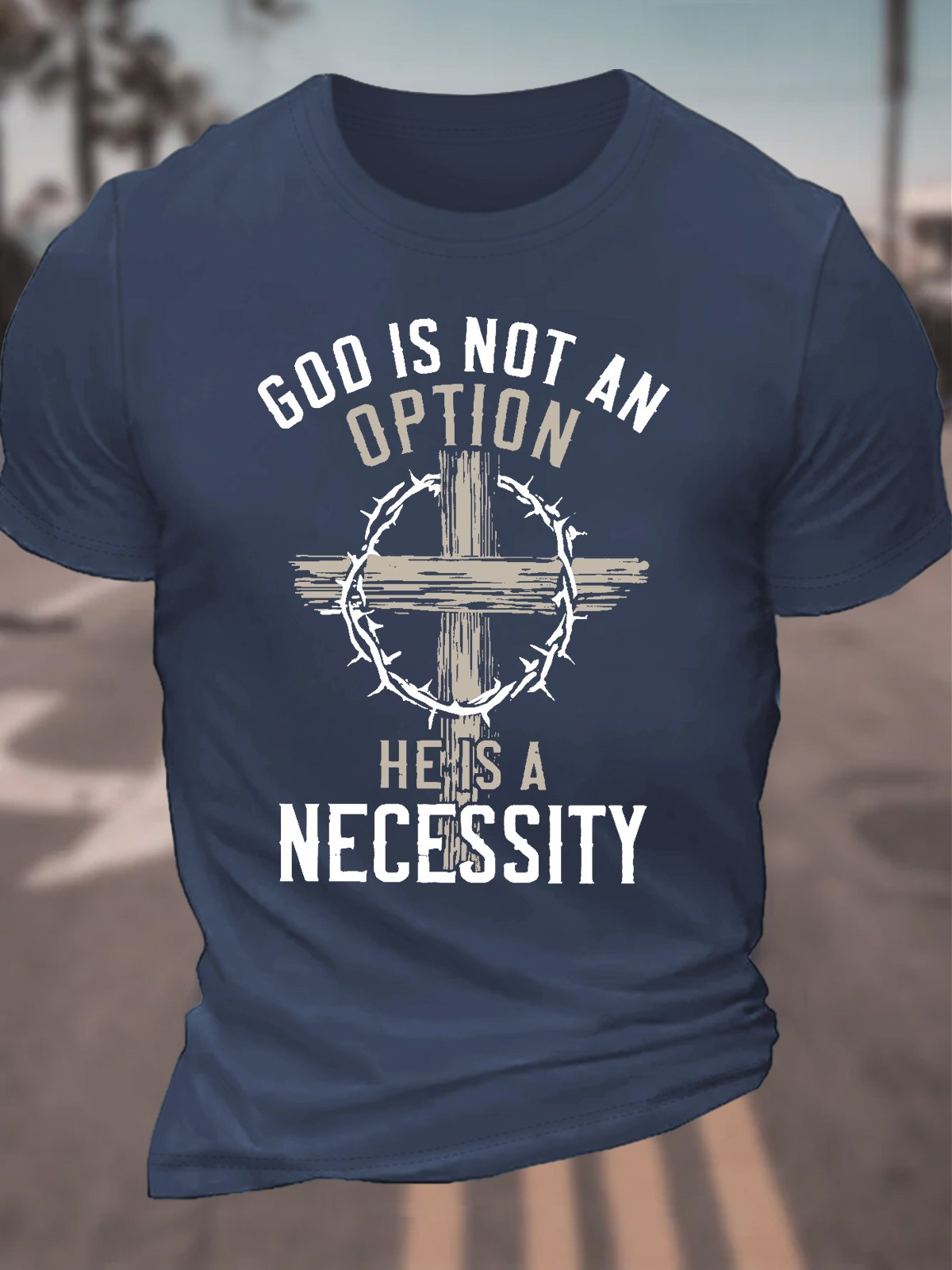 God Is Not An Option Men's Cotton T-Shirt