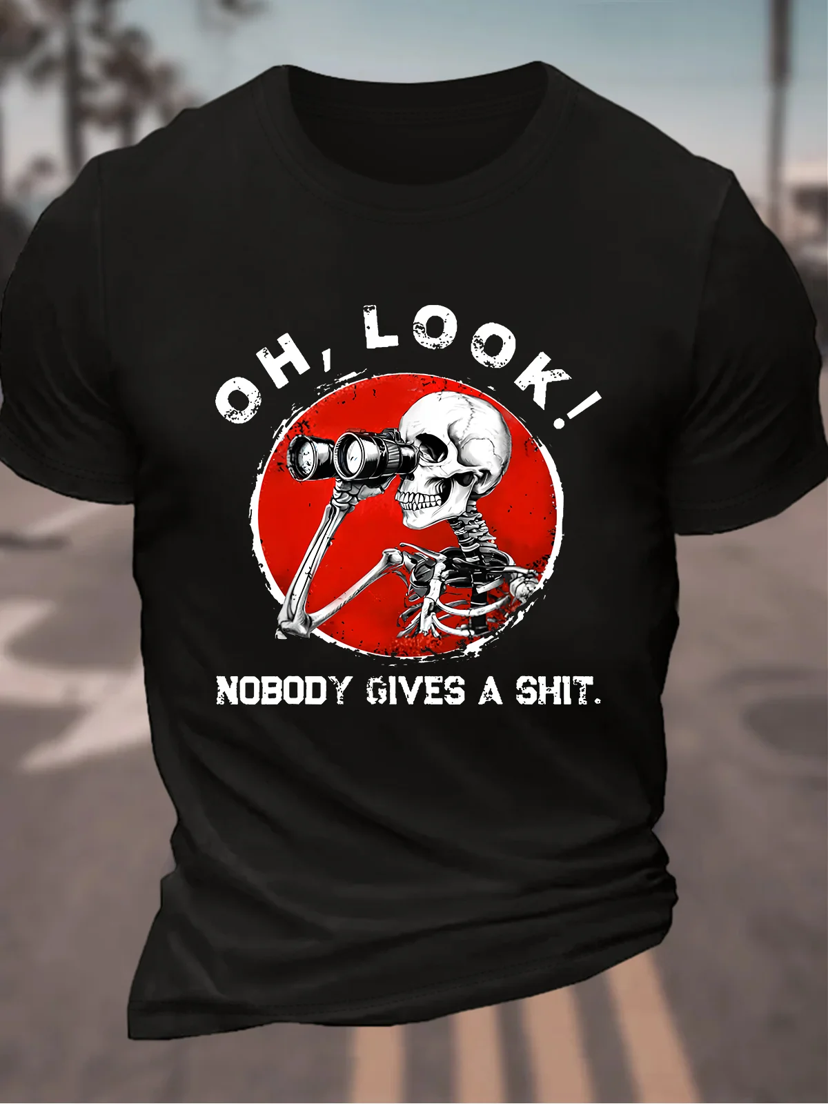 Oh ,Look Nobody Gives A Shit Men's Cotton T-Shirt